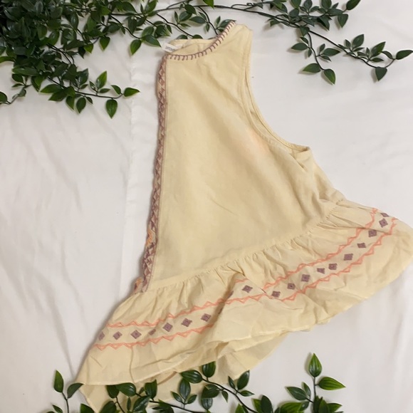 Rip Curl linen beige BoHo tank - Picture 3 of 4